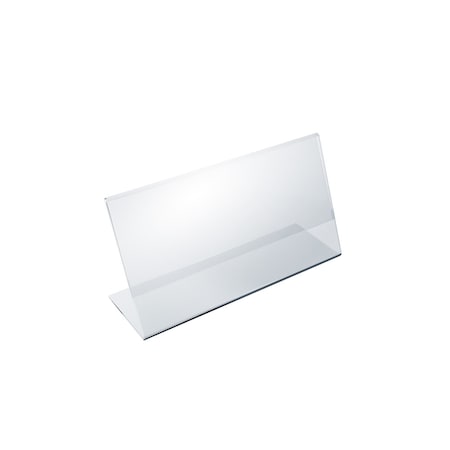 Azar Displays 8.5"W x 3.5"H Angled Sign Holder, PK10 112761